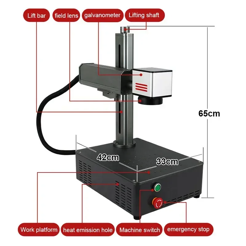 Industrial Laser Marking - 'for 20W 30W Mini Impresora Desktop