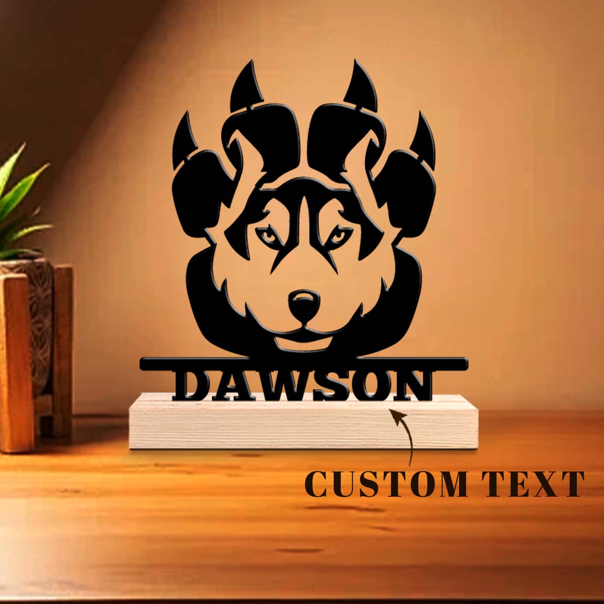 Desktop Laser Engraver - 1pc Metal Desktop Decoration Customizable Content