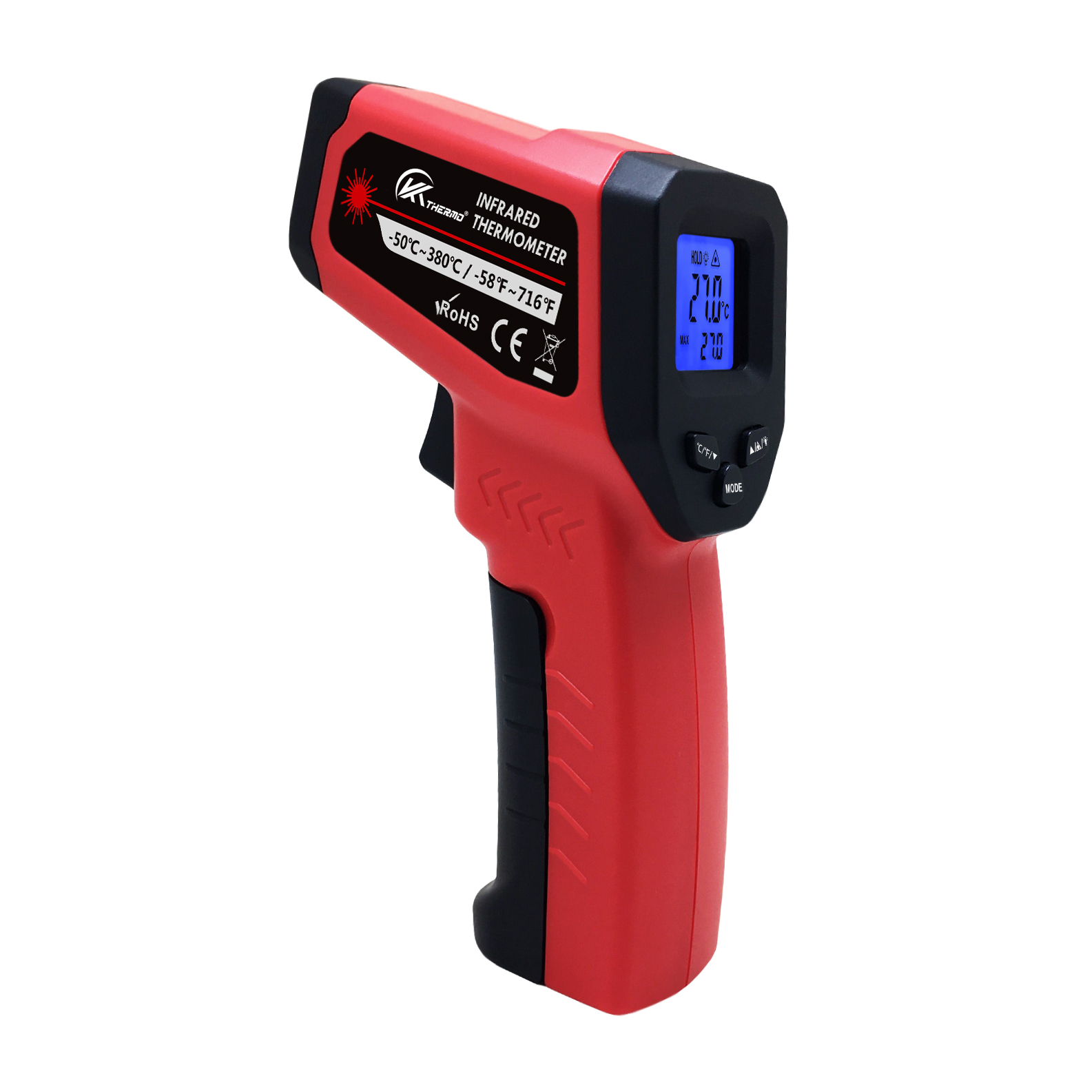Industrial Laser Thermometer - LCD Industrial Electronic Thermometer NonContact -50~600°C