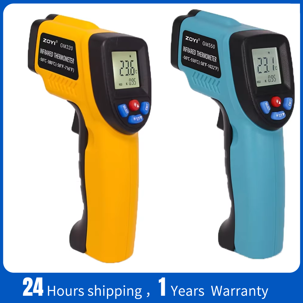 Industrial Laser Thermometer - Portable Infrared Thermometer Temperature Gun for