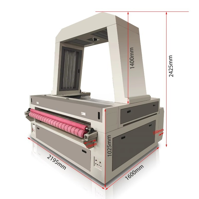1610 CCD Camera Laser Cutting  - đánh giá và giá Industrial Laser Fabric Cutter