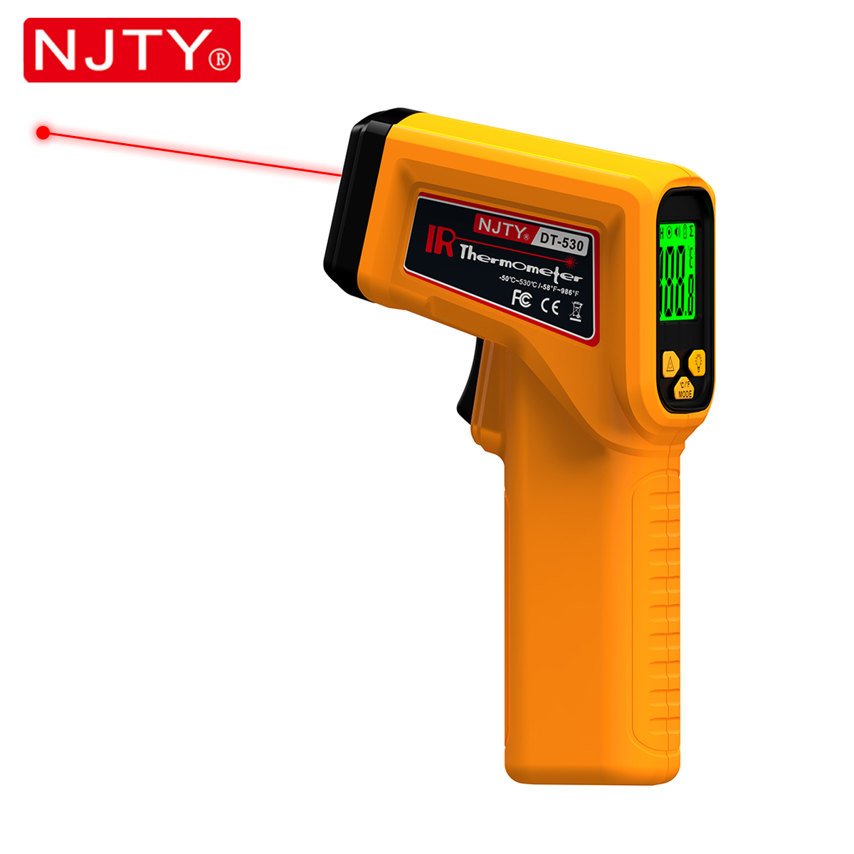 NJTY Infrared Thermometer Lase - đánh giá và giá Industrial Laser Thermometer