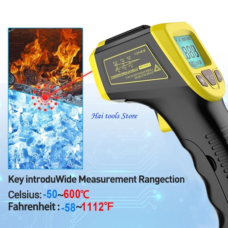X37E Nhiệt kế hồng ngoại không - đánh giá và giá Industrial Laser Thermometer