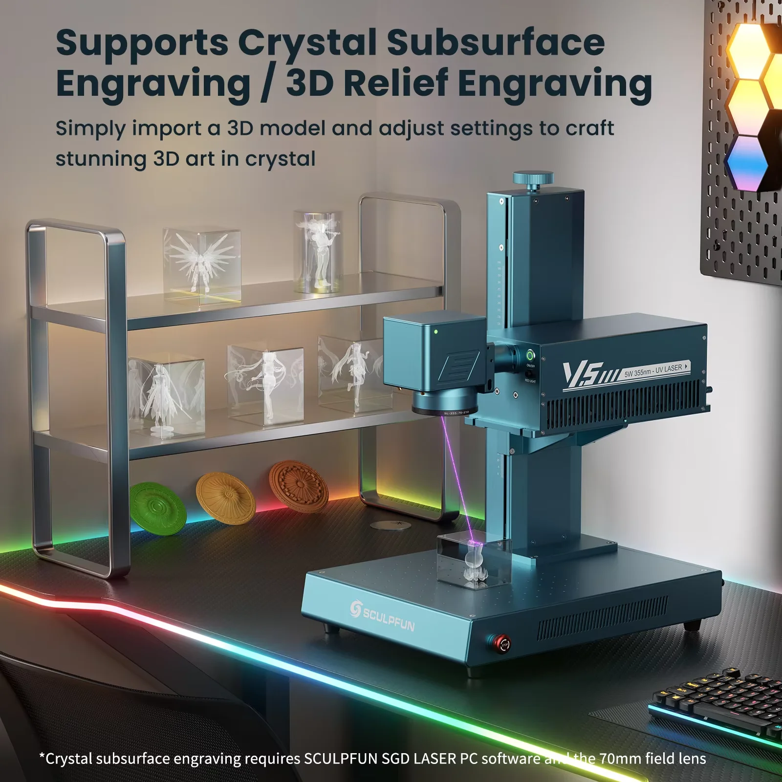SCULPFUN V5 UV Laser Engraver  - đánh giá và giá Industrial Uv Laser